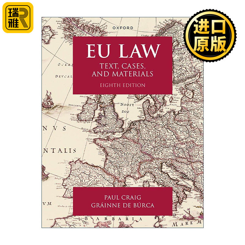 英文原版 EU Law 欧盟法 教程 案例与资料 第八版 Paul Craig G. De Búrca 英文版 进口英语原版书籍