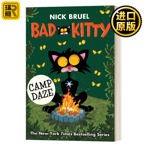 现货英文原版 Bad Kitty Camp Daze 坏小猫营地发呆 英文版 Nick Bruel 进口英语原版书籍