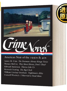 精装 Crime Novels American Noir of the s and s 英文原版书籍文集书籍