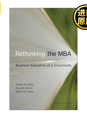 Rethinking The Mba MBA Cost AccountingDatar Srikant