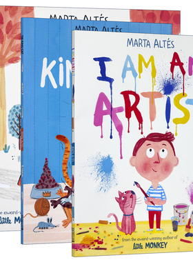 I Am An Artist 我是艺术家 我的新家 猫王 英文原版绘本 My New Home The King Cat 玛塔艾德丝Marta Altes进口儿童英语启蒙书籍