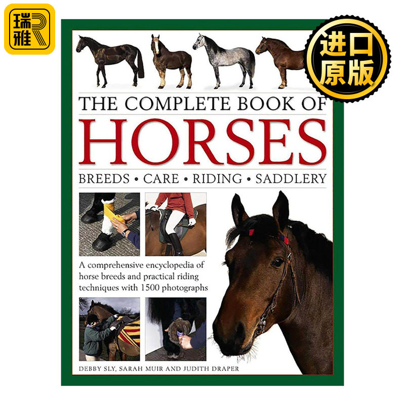 英文原版 The Complete Book of Horses 马匹全书 品种 护理 骑术 装备一本通 英文版 进口英语原版书籍