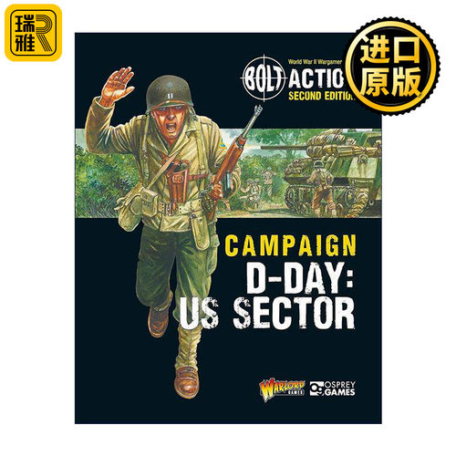 英文原版 Bolt Action Campaign D-Day US Sector 桌面战争兵棋 诺曼底登陆美国部队 英文版 进口英语原版书籍