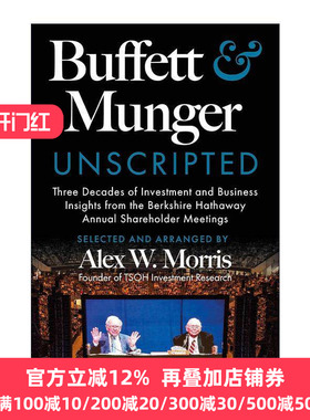 英文原版 Buffett and Munger Unscripted 巴菲特和芒格会议演讲稿 精装 英文版 进口英语原版书籍