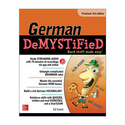 原版 German Demystified Premium 德语 自学向导系列 进口原版书籍