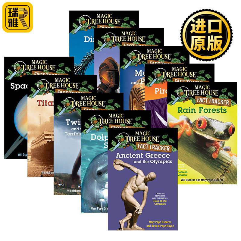 神奇树屋小百科系列1-10册 英文原版 Magic Tree House Fact Tracker 美国小学生课外阅读桥梁书 儿童章节小说 神奇的书屋英语绘本