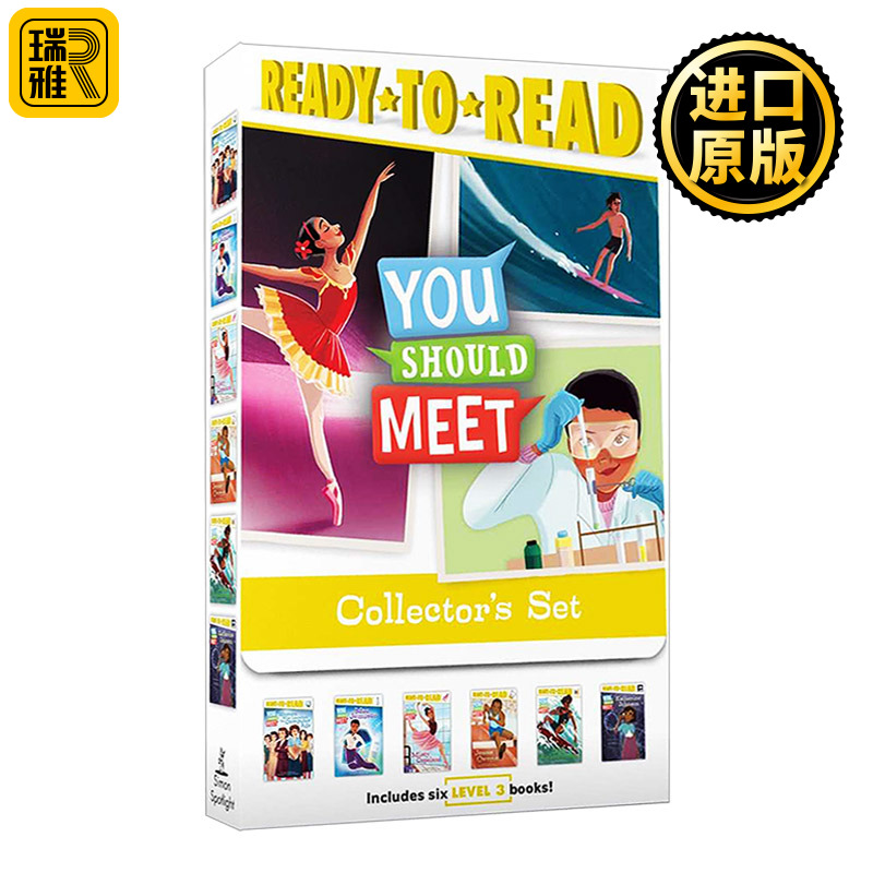 英文原版小说 You Should Meet Collector's Set 你应该知道的名人传记6本套装 Ready to Read准备阅读系列Level 3英文版进口书籍 书籍/杂志/报纸 原版其它 原图主图