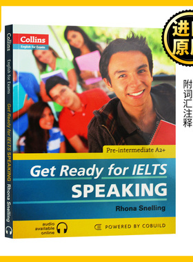 基础雅思口语 英文原版 Get Ready for IELTS Speaking 柯林斯雅思英语考试系列辅导书 备考雅思口语 Rhona Snelling 进口书籍