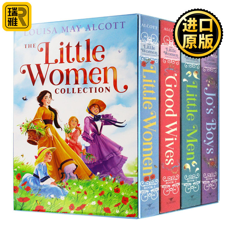 The Little Women Collection 英文原版 小妇人4册盒装 儿童文学小说  Louisa May Alcott