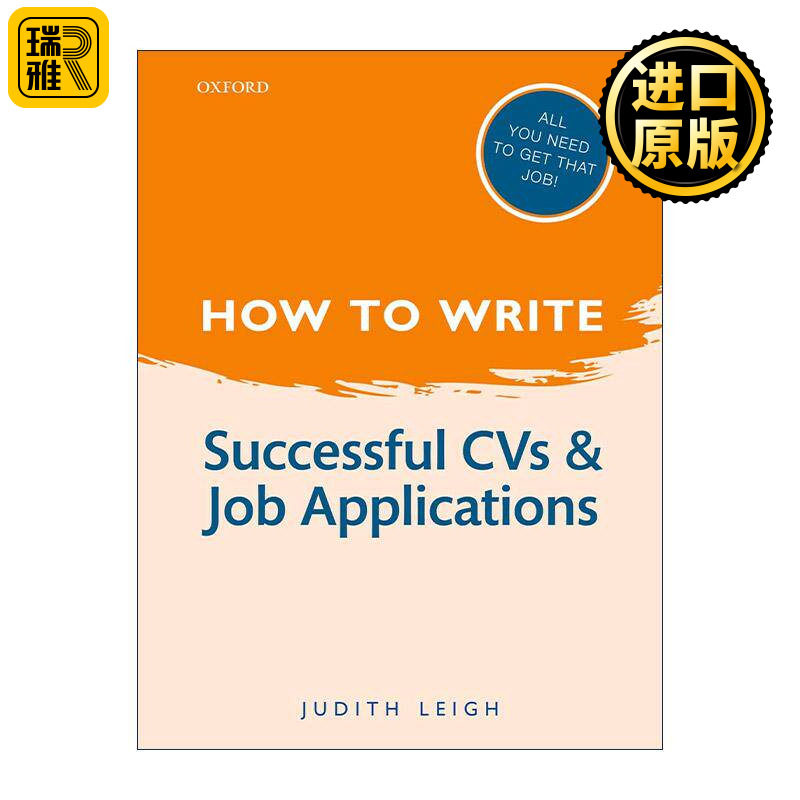 英文原版 How to Write 如何写就完美的简历与求职申请 Judith Leigh 精装 英文版 进口英语原版书籍
