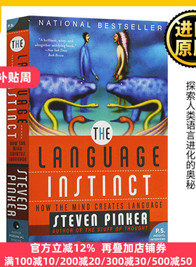 语言本能 英文原版 The Language Instinct 比尔盖茨书单推荐 语言学心理学入门 读物 探索语言奥秘 Steven Pinker 进口英语书籍