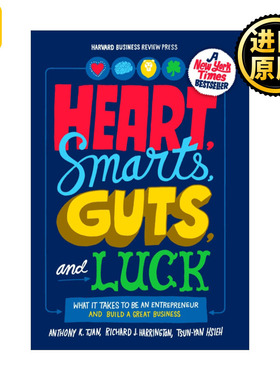 英文原版 Heart Smarts Guts and Luck 心 智慧 勇气和运气 企业管理 创业发展指南 哈佛商业评论 Anthony K Tjan 精装 英文版