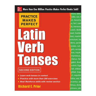 原版 Practice Makes Perfect Latin Verb Tenses 孰能生巧 拉丁语动词时态 第2版 进口原版书籍