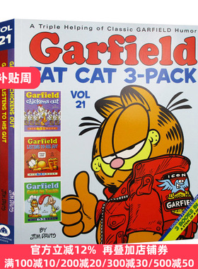 Garfield Fat Cat 3Pack #21 加菲猫漫画3本套装21 英文原版