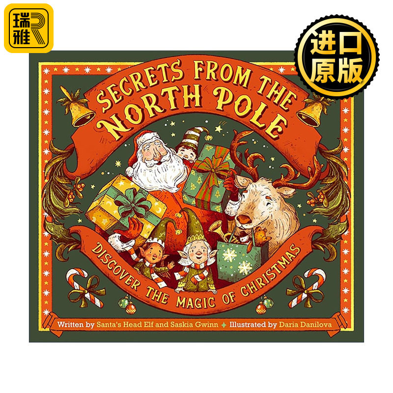 英文原版 Secrets from the North Pole 北极的秘密 探索圣诞节的魔法 儿童节日绘本精装 英文版 进口英语原版书籍