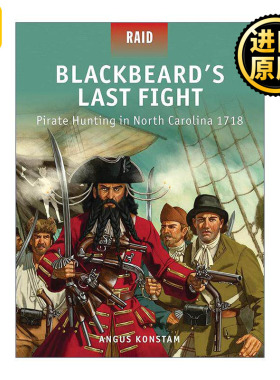 英文原版 Blackbeard’s Last Fight 黑胡子的*后一战 1718北卡罗来纳捕杀海盗 战争突袭系列 英文版 进口英语原版书籍