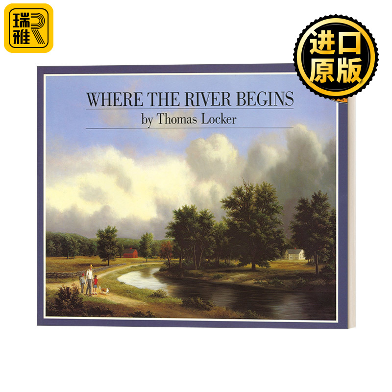 英文版 Where the River Begins 河流的源头在哪里 儿童家庭生活关系图画故事书绘本 纽约时报最佳绘本