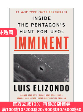 英文原版 Imminent Inside the Pentagons Hunt for UFOs 迫在眉睫 五角大楼寻找UFO的秘密 精装 英文版 进口英语原版书籍
