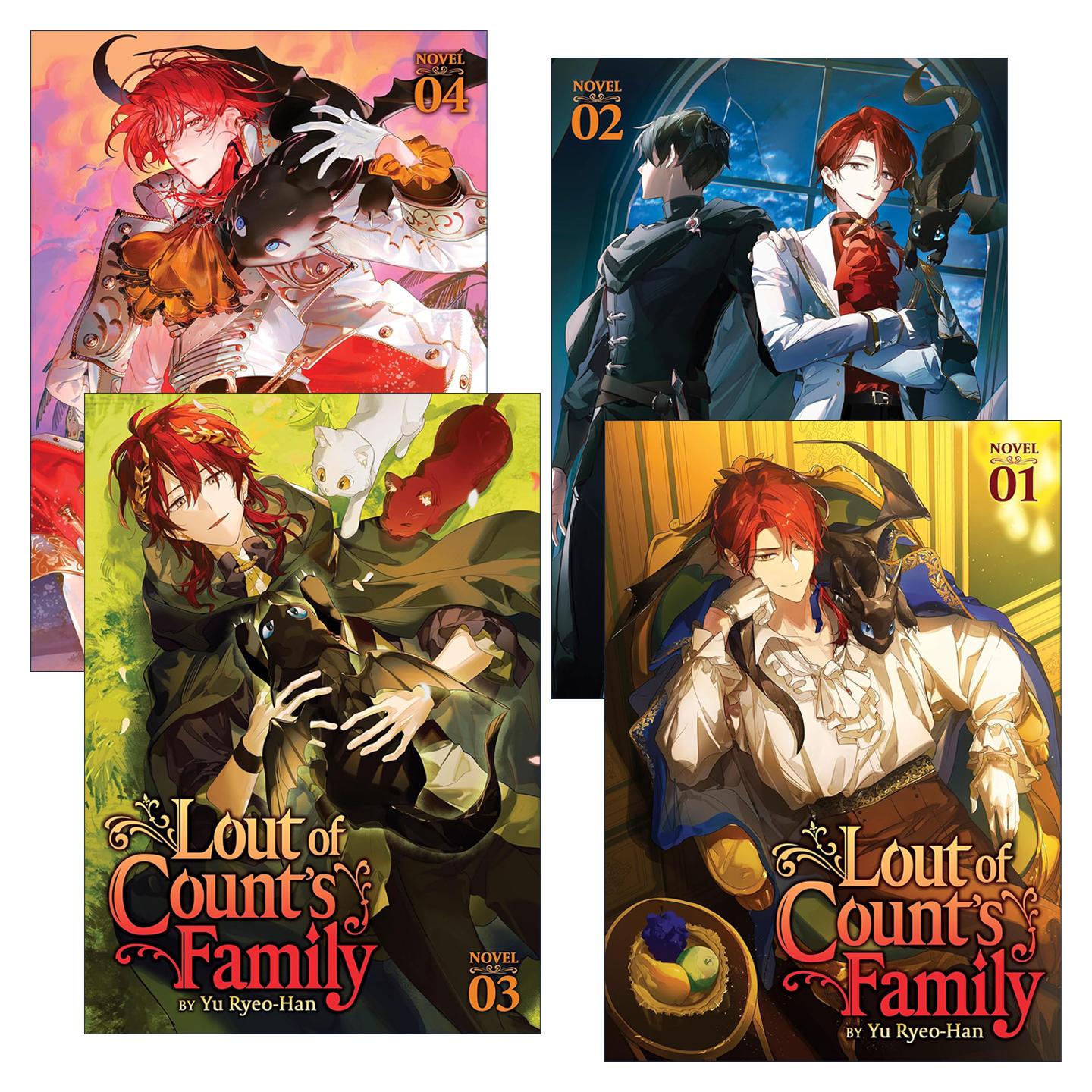 英文原版 Lout of Count's Family 成为伯爵家的混混4册 同名韩国奇幻冒险漫画轻小说 英文版 进口英语原版书籍