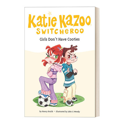 英文原版 Girls Don't Have Cooties #4 Katie Kazoo Switcheroo 凯蒂·卡祖系列4 女孩奇幻冒险主题章节桥梁书 Nancy Krulik 进口