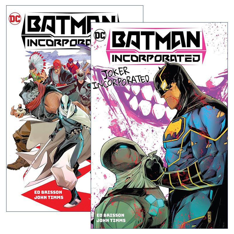 英文原版 Batman Incorporated 蝙蝠侠群英会2册 DC漫画 精装 英文版 进口英语原版书籍
