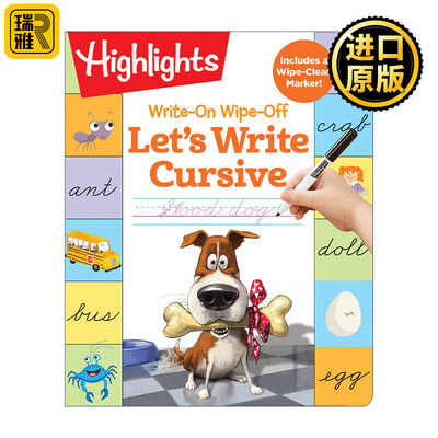 WriteOn WipeOff Let's Write Cursive 英文原版