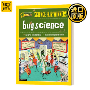 Winners Bug 国家地理儿童 Science 进口英语书籍 项目和实验 Fair 20个节肢动物 英文原版 科学博览会获奖者昆虫科学