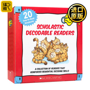 Box 20册 Decodable 学乐自然拼读初级盒装 Set 儿童启蒙学习英语分级绘本 英文原版 A级 进口英语书籍 Scholastic Level Readers