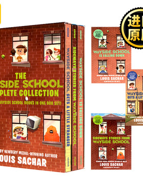 歪歪路小学3册全套盒装 英文原版 The Wayside School Collection Box Set 儿童章节小说 路易斯萨奇尔 Holes洞作者 进口英语书籍