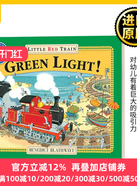 英文原版 The Little Red Train Green Light 红色小火车 绿灯 英文版 Benedict Blathwayt 进口英语原版书籍