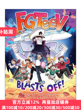 英文原版 FGTeeV Blasts Off 起飞 儿童全彩漫画 英文版 进口英语原版书籍