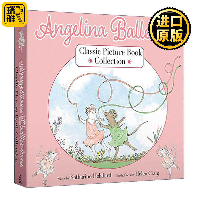 英文原版 Angelina Ballerina Classic Picture Book Collection 芭蕾小精灵安吉莉娜 精装绘本3册盒装 英文版 进口英语原版书籍