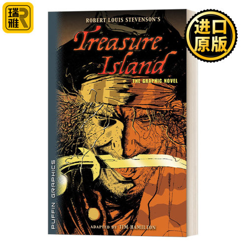 Treasure Island: The Graphic Novel (Puffin Graphics) 金银岛 儿童经典文学漫画小说 Robert Louis Stevenson