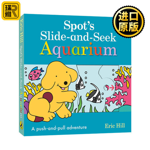 Spots Slide and Seek Aquarium  英文原版绘本 抽拉机关纸板书 英文版 进口英语原版书籍