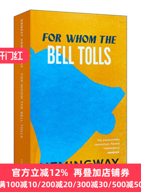For Whom The Bell Tolls 丧钟为谁而鸣 英文原版 海明威Ernest Hemingway 外国原著小说 名著书籍 进口经典英语小说书籍