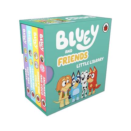 英文原版 Bluey Bluey and Friends Little Library 小蓝狗布鲁伊和朋友们 小小图书馆4册 儿童手掌纸板书英文版进口英语原版书籍
