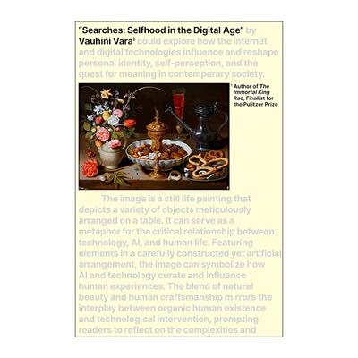 英文原版 Searches 搜索 数字时代的自我 Vauhini Vara 英文版 进口英语原版书籍