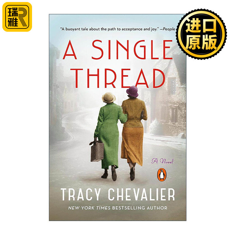 英文原版 A Single Thread 单线程 历史小说 戴珍珠耳环的少女作者特蕾西·雪佛兰 英文版 进口英语原版书籍