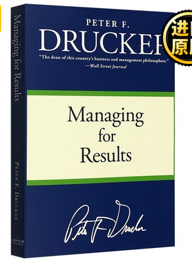 英文原版 Managing for Results 成果管理 Peter F. Drucker 彼得德鲁克经管 英文版 Peter F. Drucker 进口管理学书籍 正版