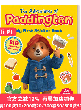 英文原版 The Adventures of Paddington My First Sticker Book 帕丁顿熊大冒险 我的第一本贴纸书 英文版 进口英语原版书籍