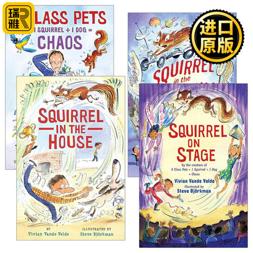 英文原版 Twitch the Squirrel 松鼠特维奇系列1-4册 爱伦坡奖得主Vivian Vande Velde 英文版 进口英语原版书籍