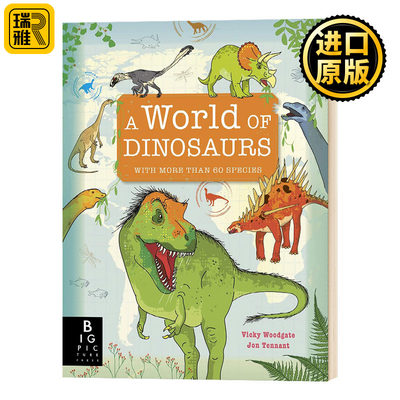 恐龙世界 A World of Dinosaurs Jonathan Tennant 儿童英语科普百科 进口原版书籍