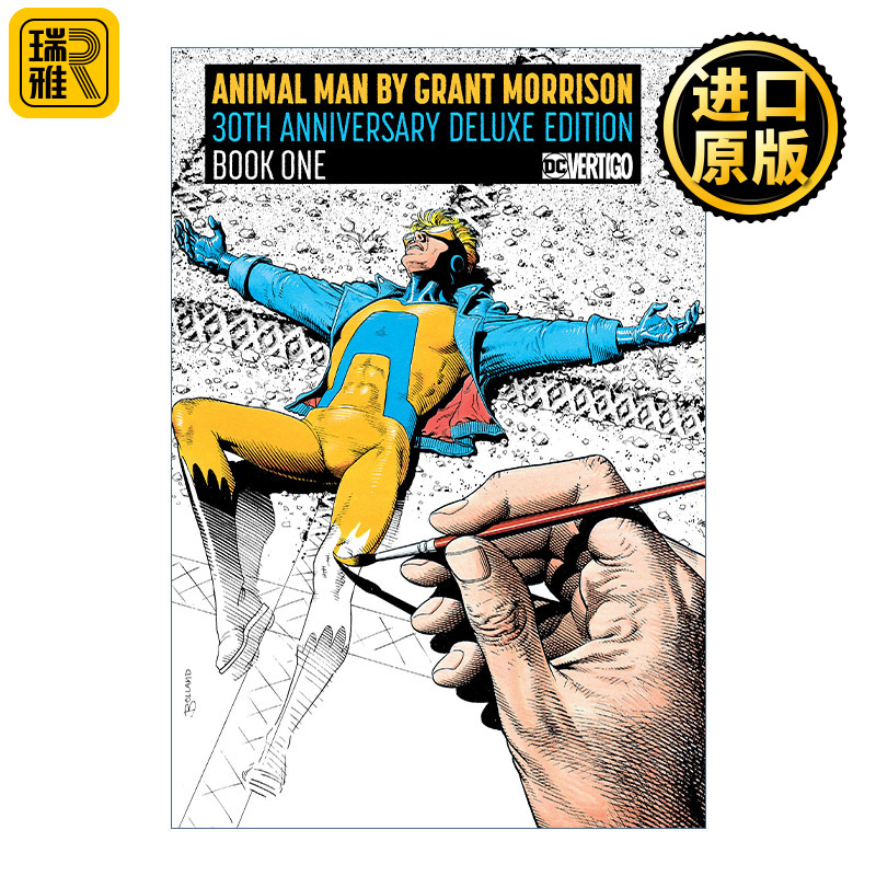 英文原版 Animal Man 30th Anniversary Deluxe Edition Book One 动物侠 卷一 DC漫画 30周年精装豪华收藏版 Grant Morrison 书籍/杂志/报纸 漫画类原版书 原图主图