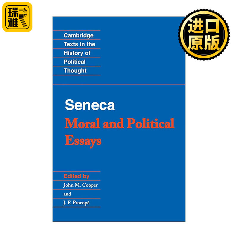 英文原版 Seneca Moral and Political Essays 塞内卡道德与政治论文选集 斯多葛主义 剑桥政治思想史文本系列 进口英语原版书籍