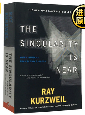 奇点临近 英文原版 The Singularity Is Near 库兹韦尔 科技文明与人类未来 比尔盖茨推荐书单 Ray Kurzweil 进口英语书籍