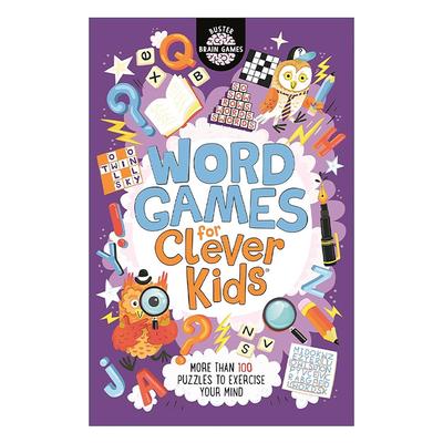英文原版 Word Games for Clever Kids 智慧小孩系列 文字游戏活动书 儿童词汇量与语言能力训练 英文版 进口英语原版书籍