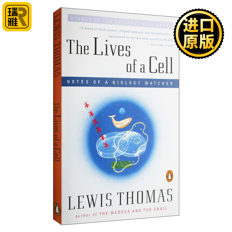 细胞生命的礼赞 一个生物学观察者的手记 英文原版 The Lives of a Cell Notes of a Biology Watcher Lewis Thomas 进口英语书籍