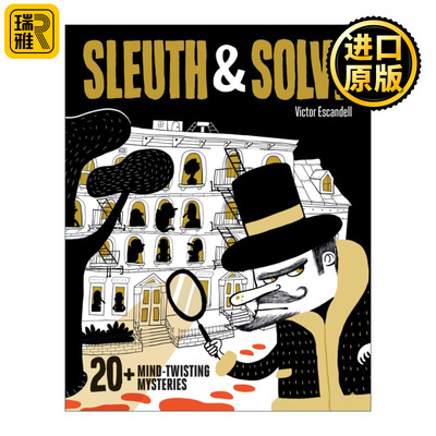 Sleuth & Solve: 20+ Mind-Twisting Mysteries 侦探解密  20个令人费解的迷题  互动推理游戏 精装