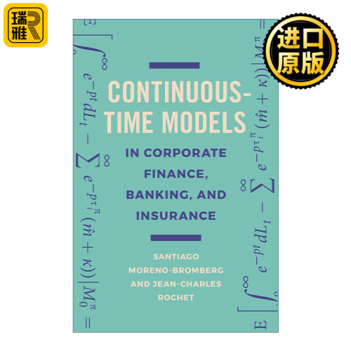 英文原版 Continuous-Time Models in Corporate Finance Banking and Insurance 企业金融 银行和保险中的连续时间模型 用户指南
