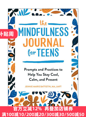 英文原版 The Mindfulness Journal for Teens 青少年正念日记 冥想与呼吸练习指南 情绪管理 心理健康 英文版 进口英语原版书籍
